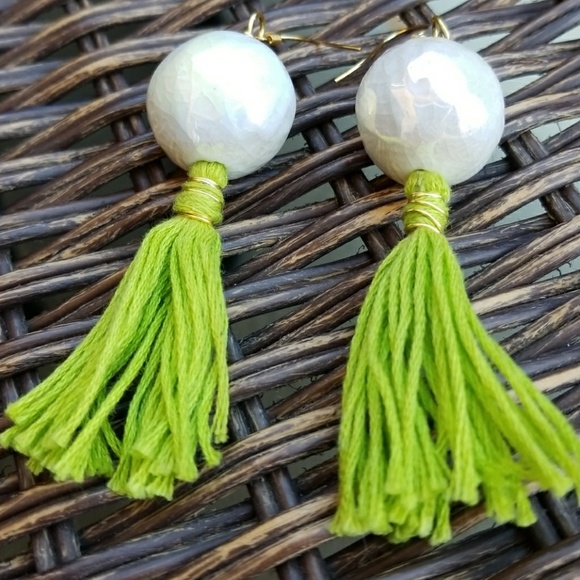 Bubble Tassel Earrings - Picture 3 of 5